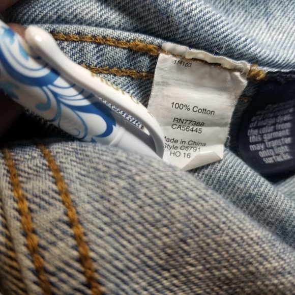 Madewell Sz S Oversized Distressed Denim Jacket C5791 - Picture 7 of 7